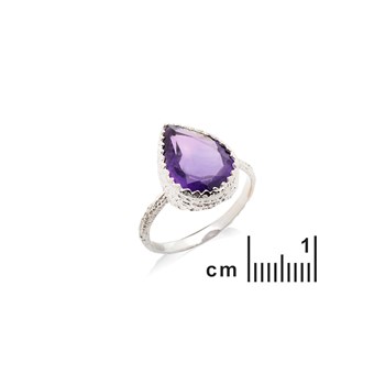 Bague améthyste, Argent 925