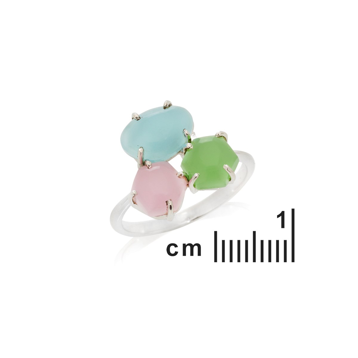Bague multipierres, Argent 925 - vue 2