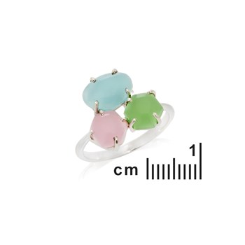 Bague multipierres, Argent 925