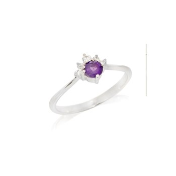 Bague améthyste, Argent 925