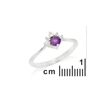 Bague améthyste, Argent 925