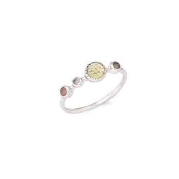 Bague multipierres, Argent 925