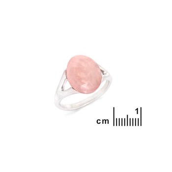 Bague quartz rose, Argent 925
