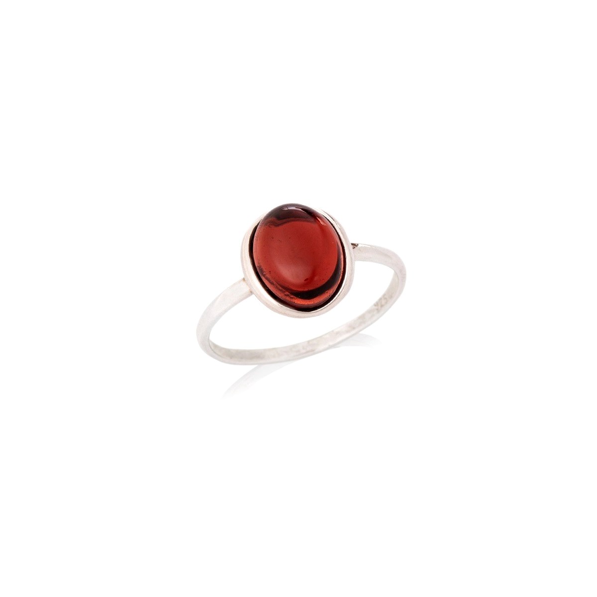 Bague grenat naturelle, Argent 925