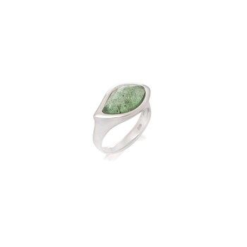 Bague aventurine, Argent 925