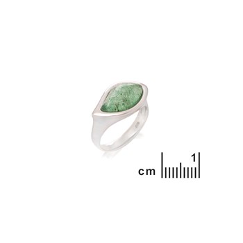 Bague aventurine, Argent 925