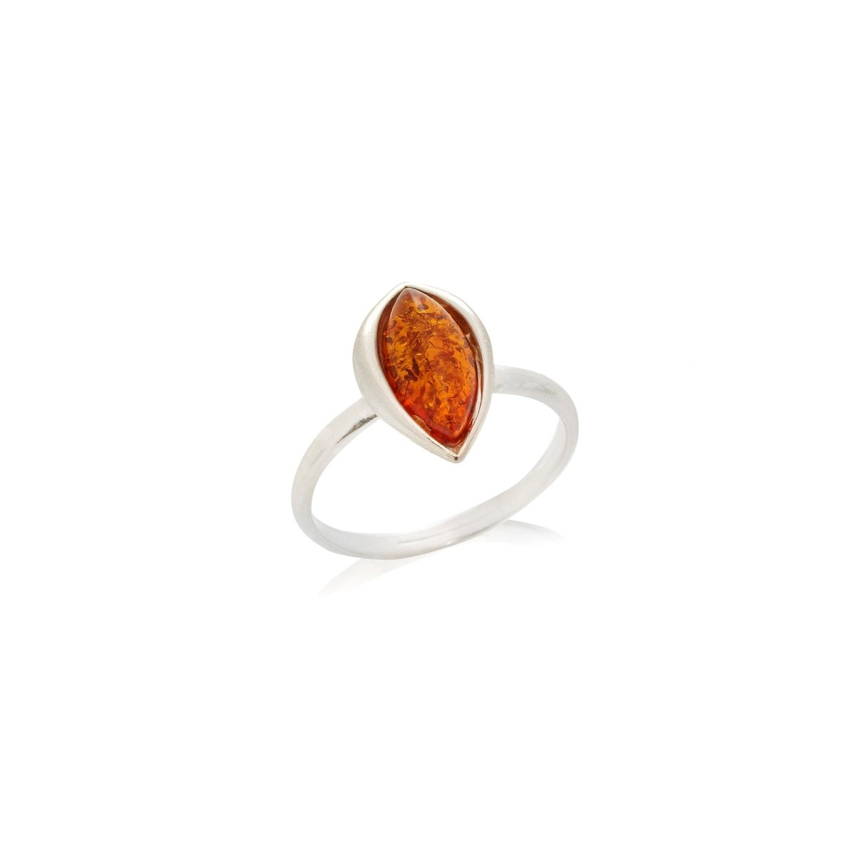Bague ambre naturel, Argent 925