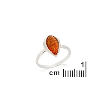 Bague ambre naturel, Argent 925