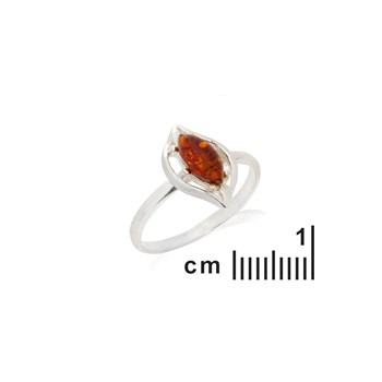 Bague ambre naturel, Argent 925