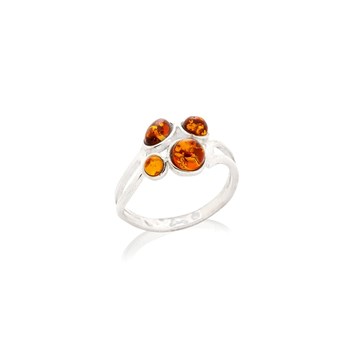 Bague ambre naturel, Argent 925
