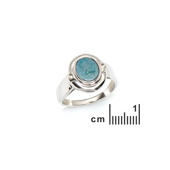 Bague opale, zirconium, Argent