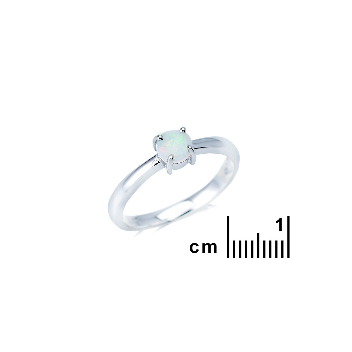 Bague opale naturel, Argent 925 - vue 2
