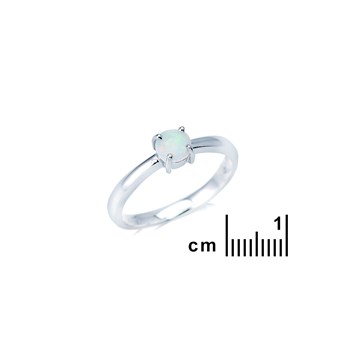 Bague opale naturel, Argent 925