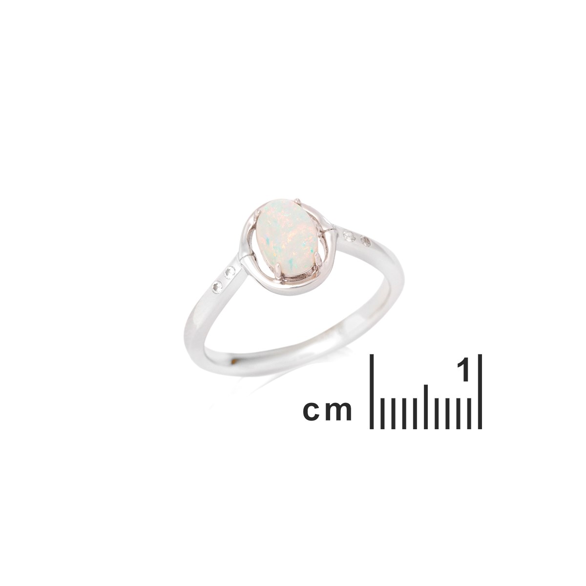 Bague opale naturel, Argent 925 - vue 2