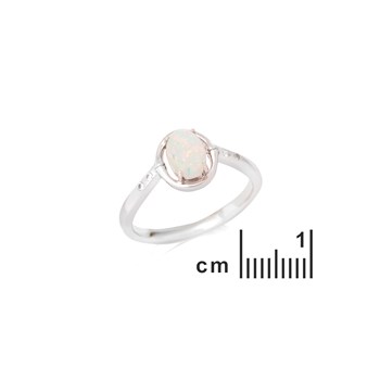 Bague opale naturel, Argent 925
