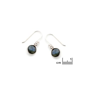 Boucle d'oreille labradorite