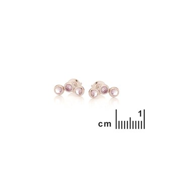 Boucle d'oreille améthyste, Argent