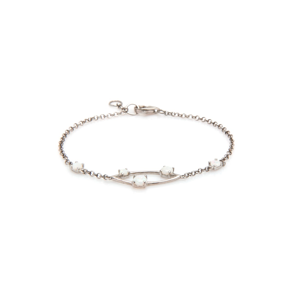 Bracelet opale naturel, Argent 925