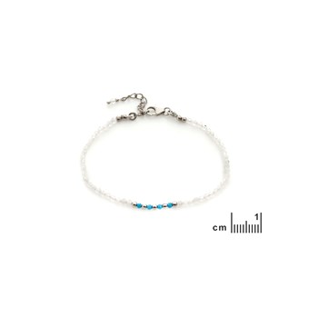 Bracelet pierre de lune, turquoise
