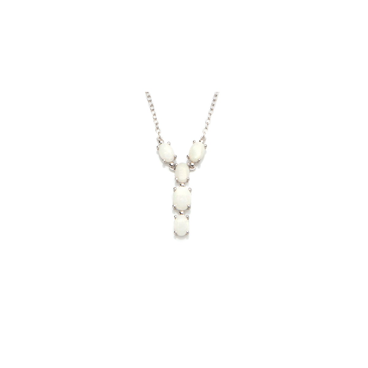Collier opale naturel, Argent 925