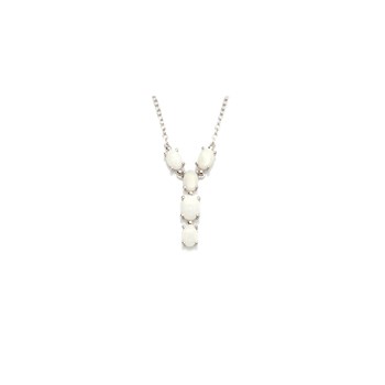Collier opale naturel, Argent 925