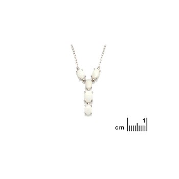 Collier opale naturel, Argent 925