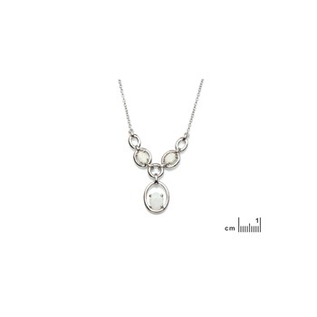 Collier opale naturel, Argent 925