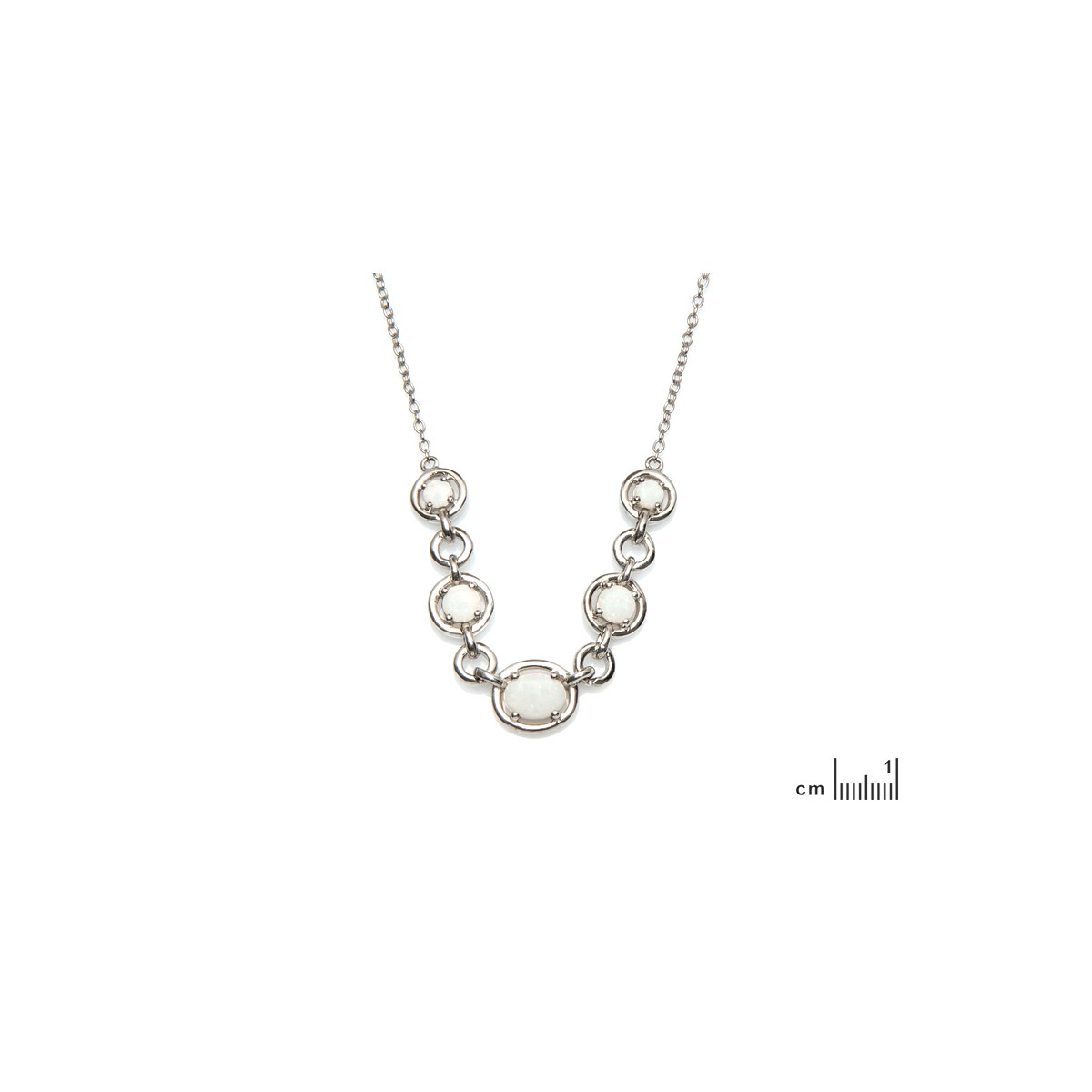 Collier opale naturel, Argent 925 - vue 2
