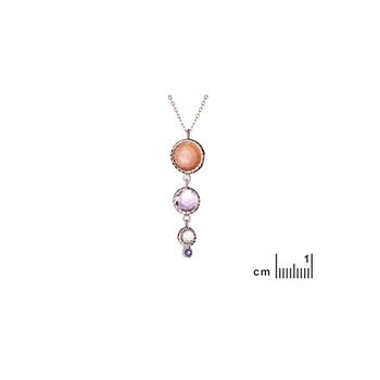 Collier multipierres, Argent