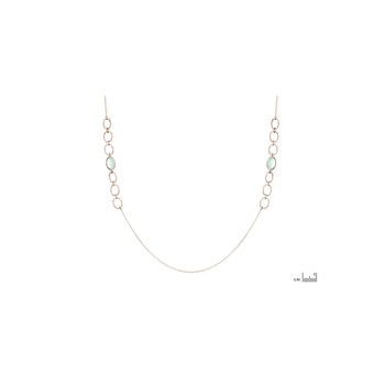 Collier calcédoine, Argent 925
