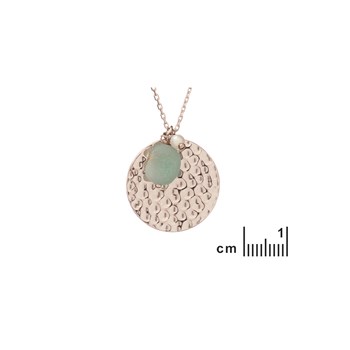 Collier amazonite, perles, Argent