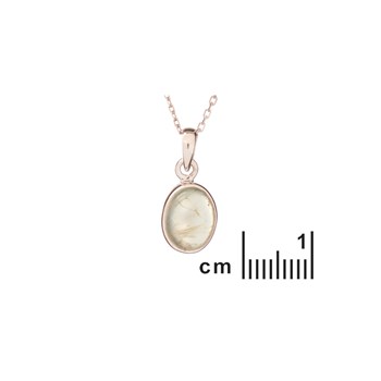 Pendentif préhnite, Argent 925