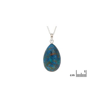 Pendentif goutte shattuckite