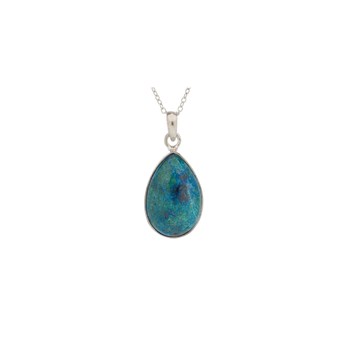 Pendentif goutte shattuckite