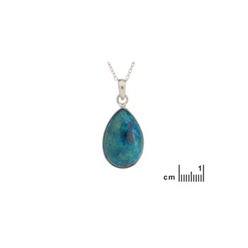 Pendentif goutte shattuckite