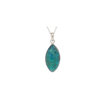 Pendentif shattuckite, Argent