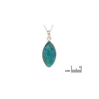 Pendentif shattuckite, Argent