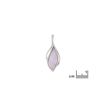 Pendentif agate blue lace, Argent