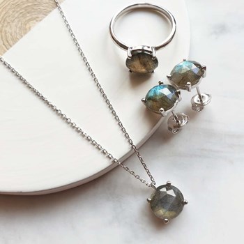 Bague labradorite, Argent 925