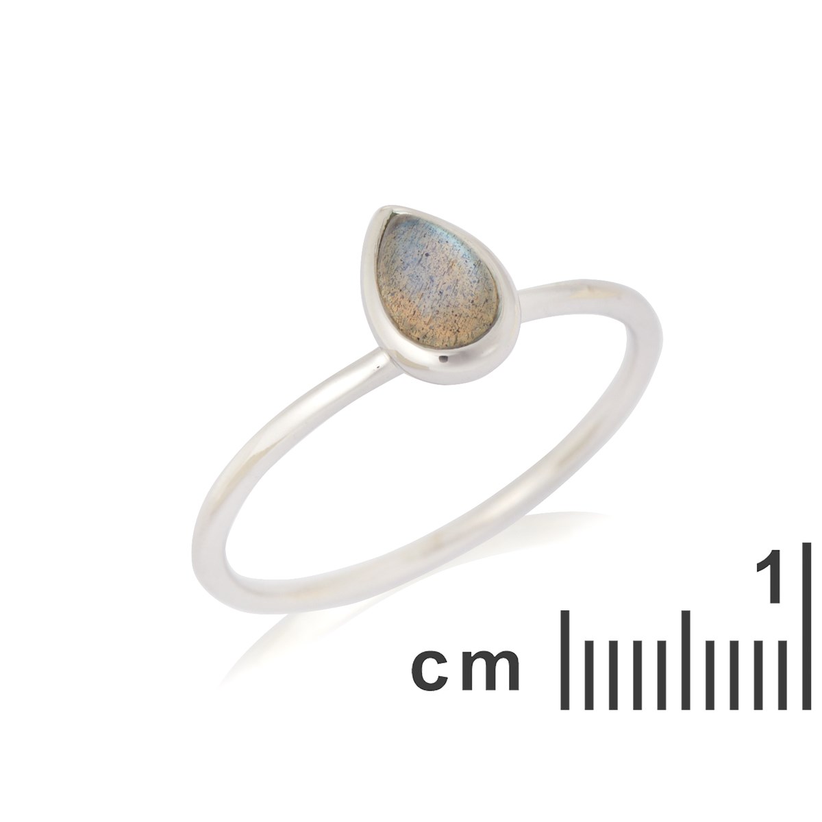 Bague labradorite, Argent 925 - vue 2