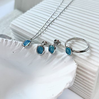 Bague calcédoine, Argent 925