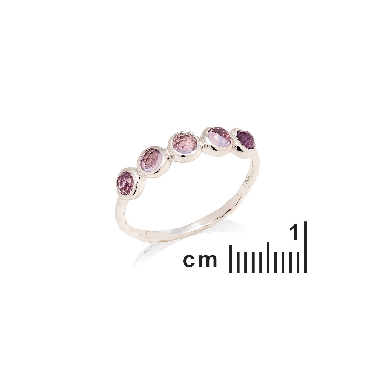 Bague améthyste, Argent 925 - vue 2