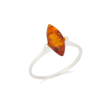 Bague ambre naturel, Argent 925