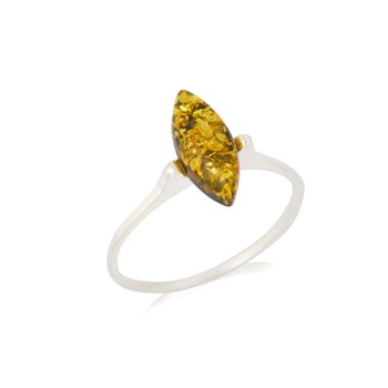 Bague ambre naturel, Argent 925