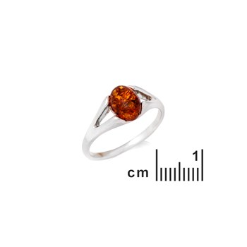 Bague ambre naturel, Argent 925