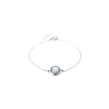 Bracelet pierre de lune, Argent
