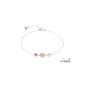 Bracelet multipierres, Argent