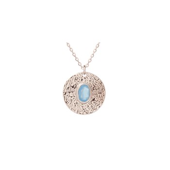 Collier calcédoine, Argent 925