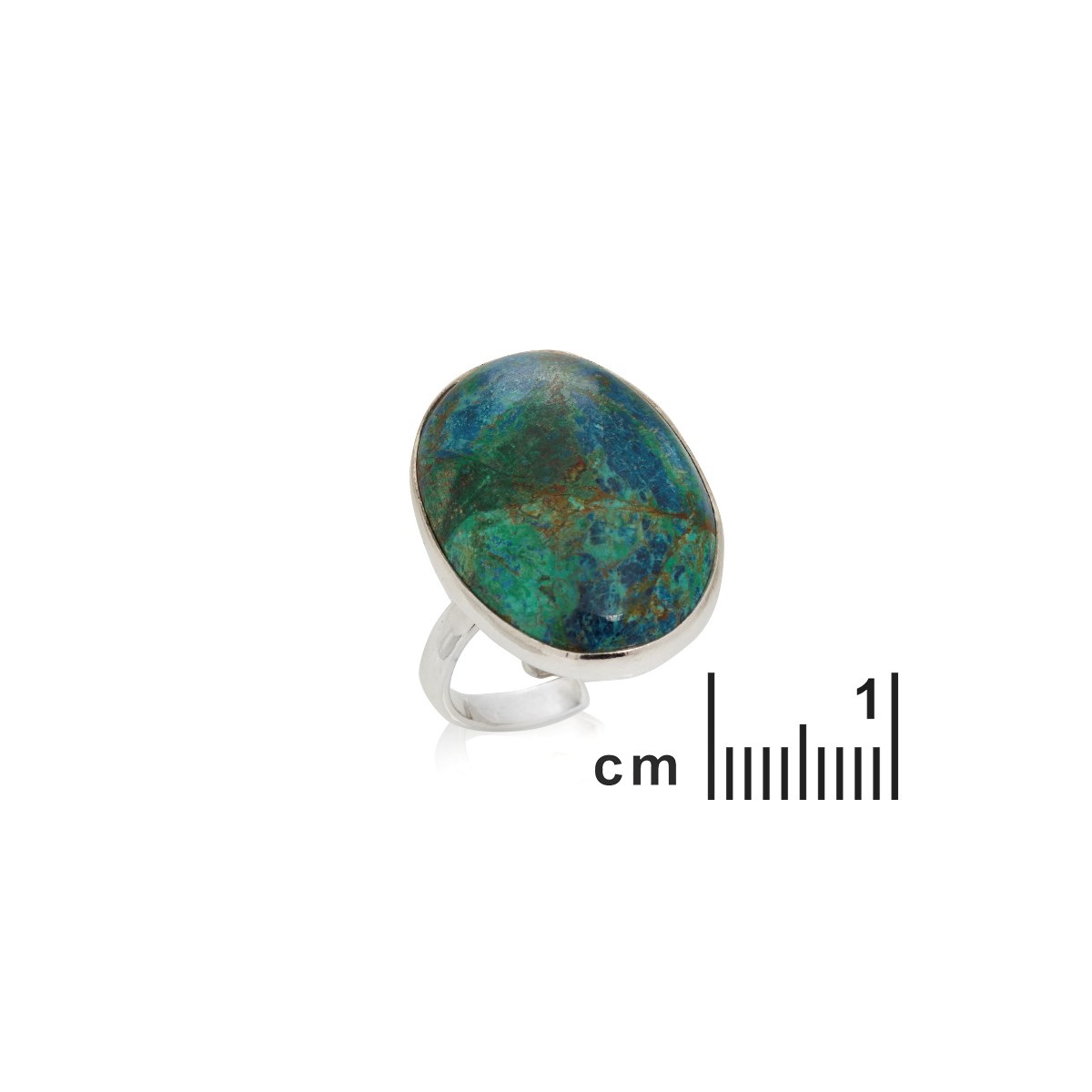 Bague shattuckite, Argent 925 - vue 2