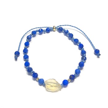 Bracelet en Lapis-Lazuli et Citrine Litha